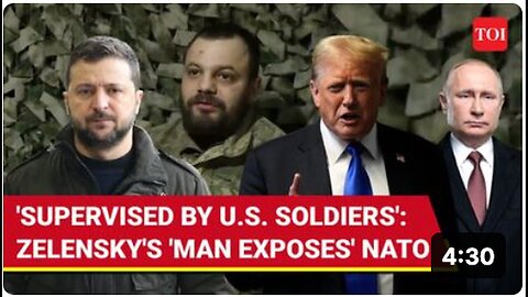 "Ukrainian Soldier 'Exposes' NATO Supervision on Camera, Supports Putin's Accusations"