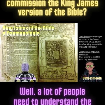 Why did King James I commission the King James version of the Bible?