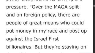 Rep. Massie Says Trump Administration is Targeting His Political Donors