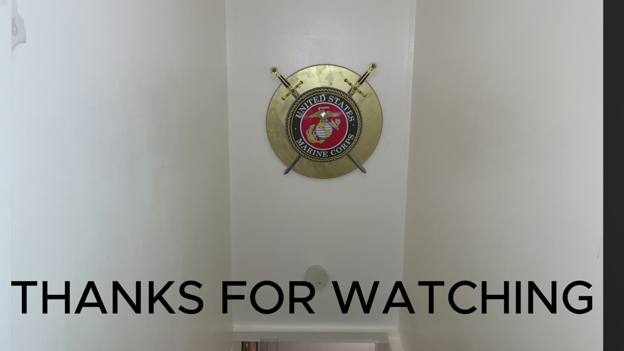 MADE A CROSS SWORD, USMC WALL PLAQUE