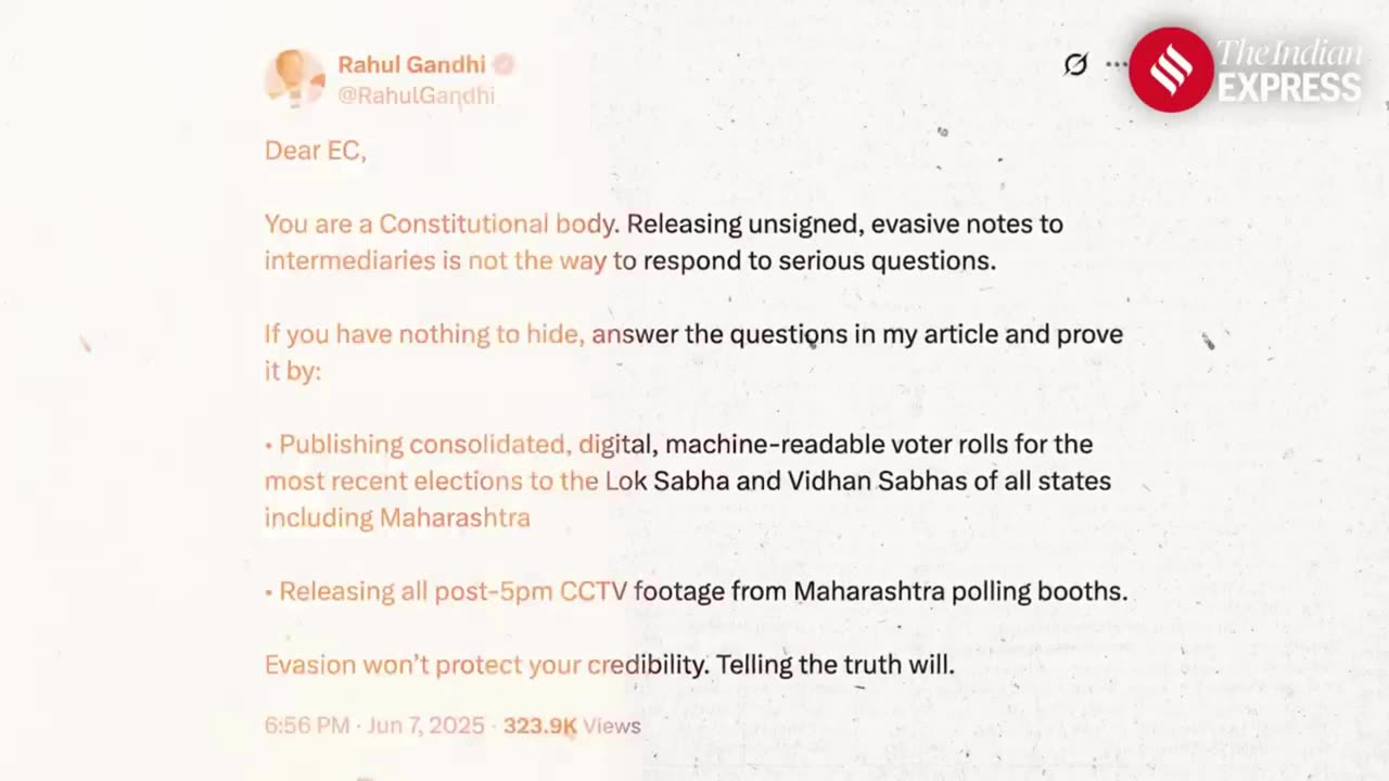 Match-Fixing Allegation? Rahul Gandhi vs Election Commission Over Maharashtra Polls