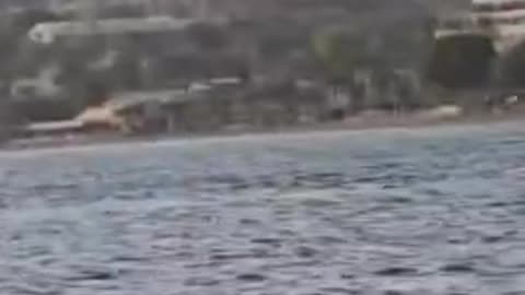 Footage showcasing the moment of impact in Eilat, Israel.