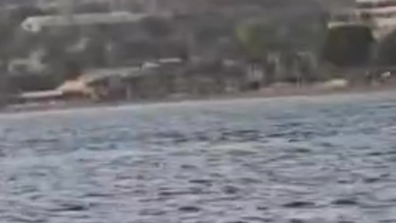 Footage showcasing the moment of impact in Eilat, Israel.