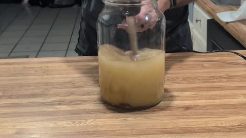 It’s alive… the Candy Corn Mead experiment has begun.