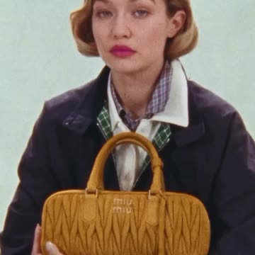 Gigi Hadid returns to the Miu Miu universe for Spring/Summer 2025,