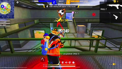 Mag-7 Fire in Battle | Intense Close Range Fight | Free Fire Gameplay