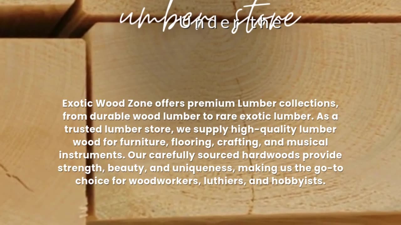 Exotic Wood Zone – your trusted Lumber store