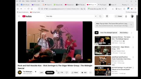 Rock and Roll Hoochie Koo - Rick Derringer & The Edgar Winter Group | The Midnight Special