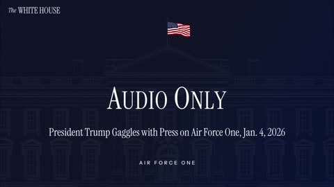 President Trump Gaggles with Press on Air Force One