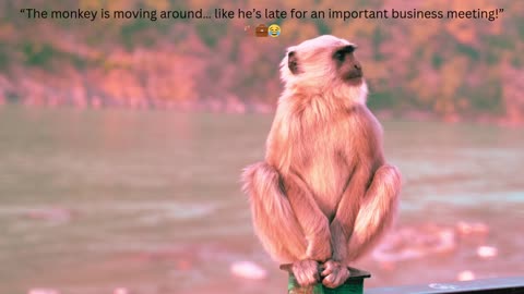 The Monkey is Moving – Funny Animal Moment 🐒😂