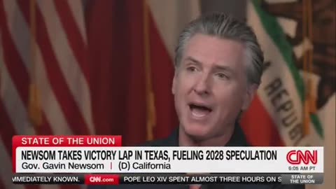 Gavin Newsom admits he’s doing partisan redistricting in order to cheat in elections.