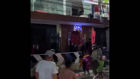 During the Nepal protest, Many people were seen looting shops & shopping malls!