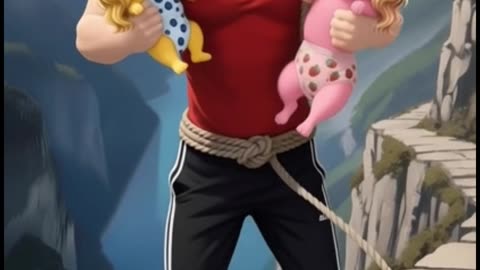 Cable Car Shakes! Two Girls Lose Balance – Animation Short