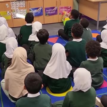 This is not in Saudi Arabia, these are some primary schools in England. Islam is