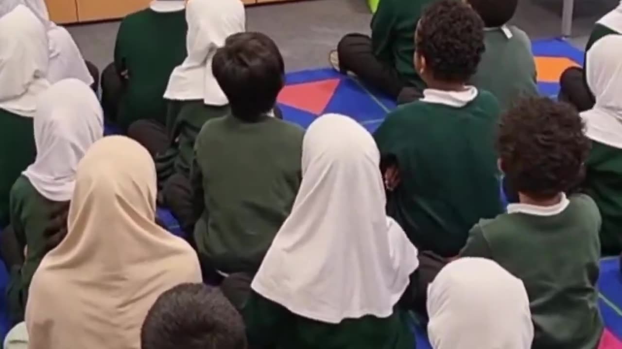 This is not in Saudi Arabia, these are some primary schools in England. Islam is