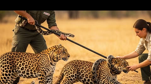 Leopard vs Python A Dramatic Rescue in Kruger