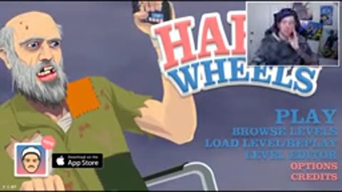 DanTDM plays impossible happy wheels levels