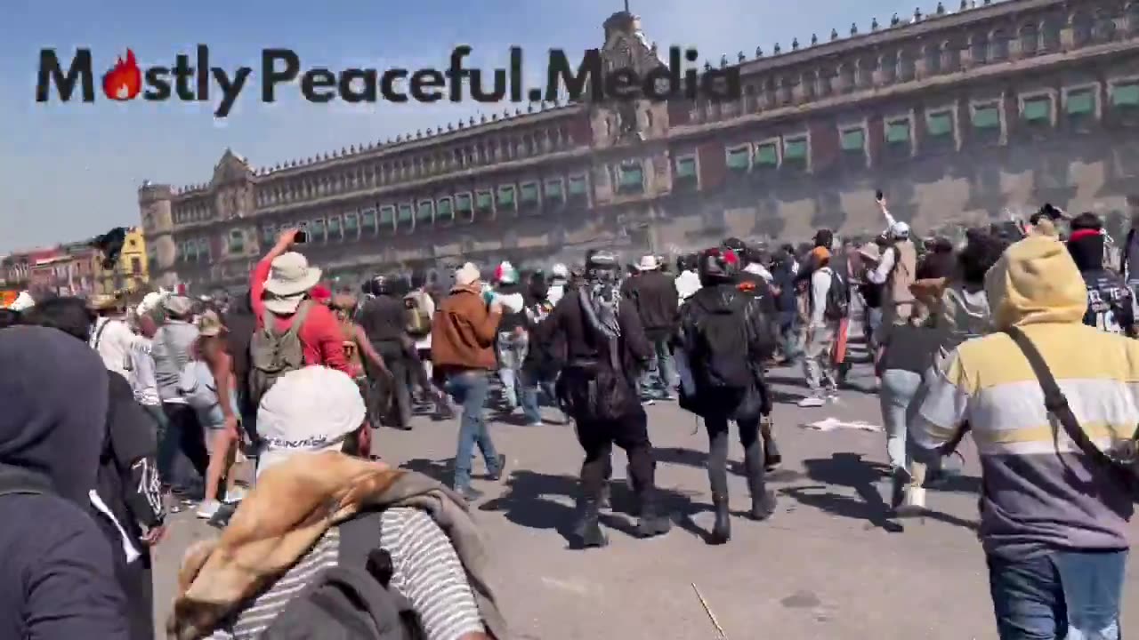 Mexico is devolving into revolution as citizens riot and attack the state palace