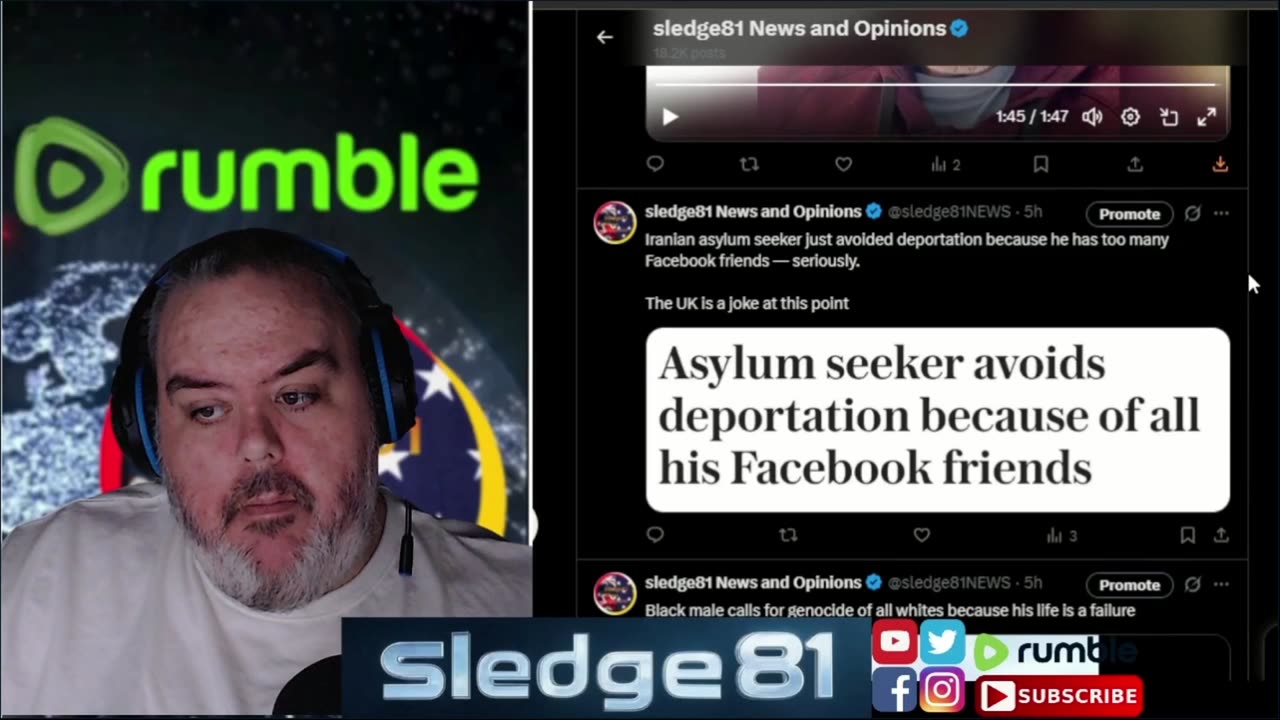 Iranian asylum seeker avoided deportation he had to many facebook friends