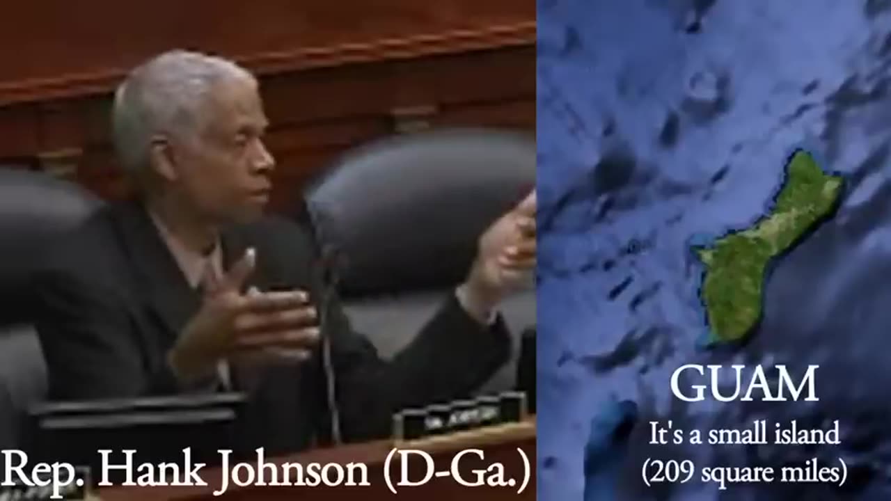 Guam will Capsize and Tip Over into the ocean - Hank Johnson