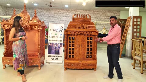 Luxury Teak Wood Mandir Designs | South & North Indian Wooden Temples | Ashtalakshmiji Mandir |