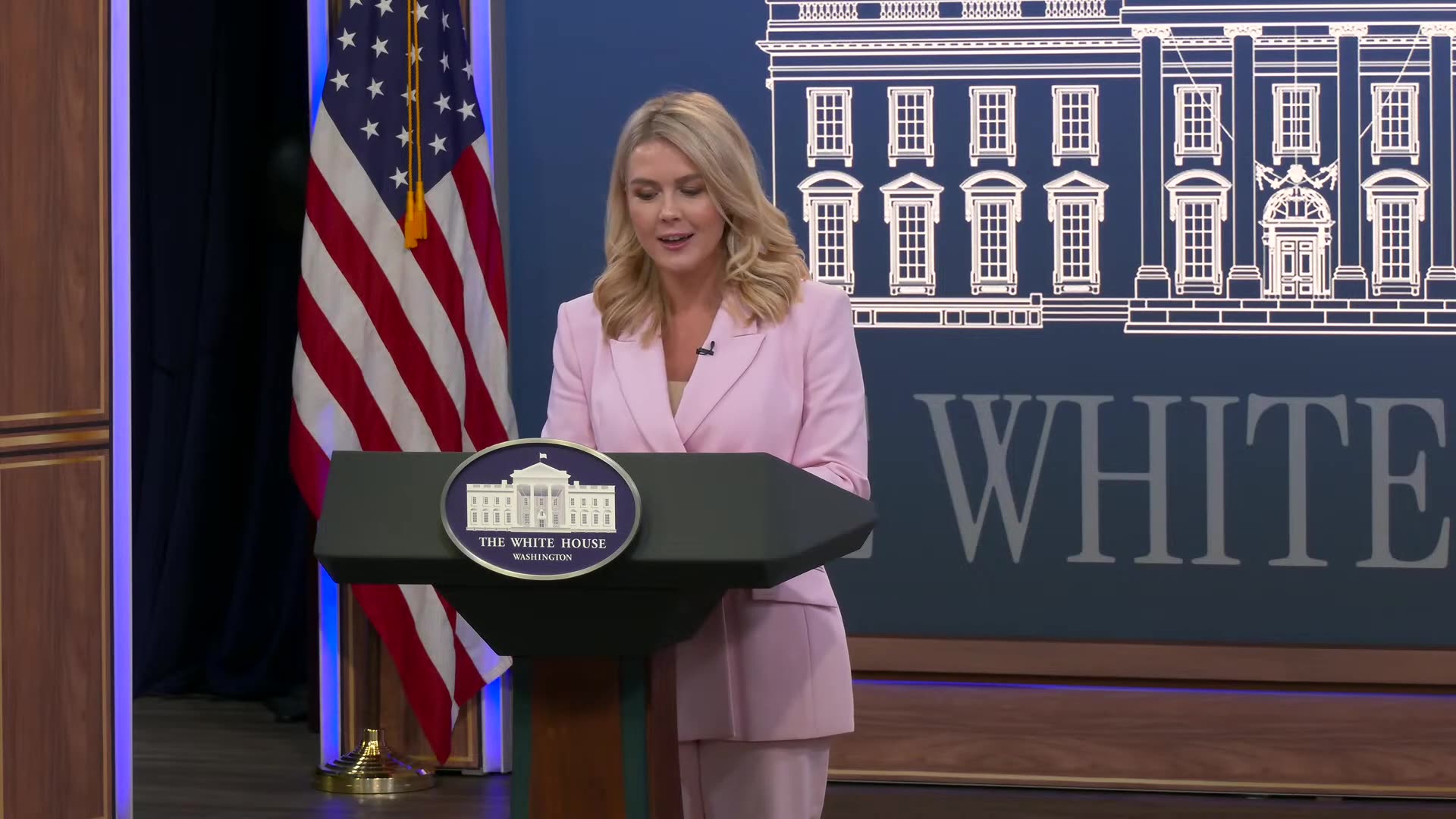 Press Secretary Karoline Leavitt Briefs Members of the New Media, Apr. 28, 2025