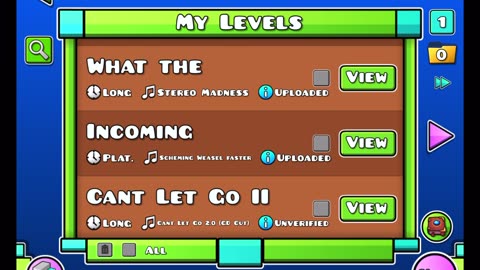 My Levels + Sneak Peaks