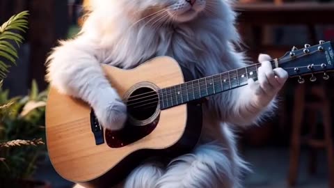A cat plays the guitar well ।। Comedy।। #shorts #shortfeeds #brumbleshorts #viral #trending