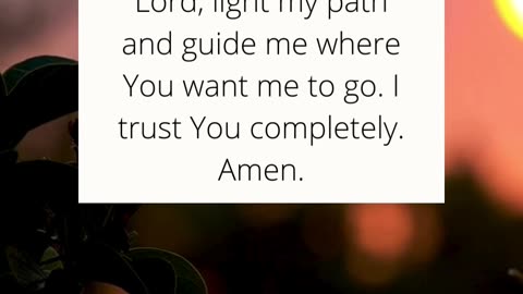When you don’t know the way, trust the One who does. ✨