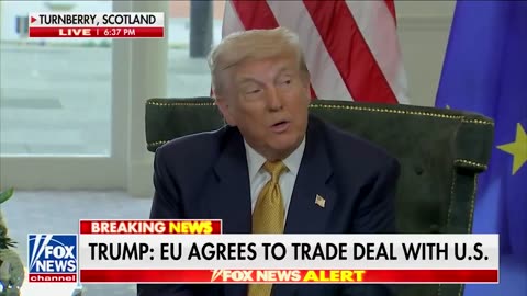 President Trump says the American auto and agricultural industries will be big beneficiaries