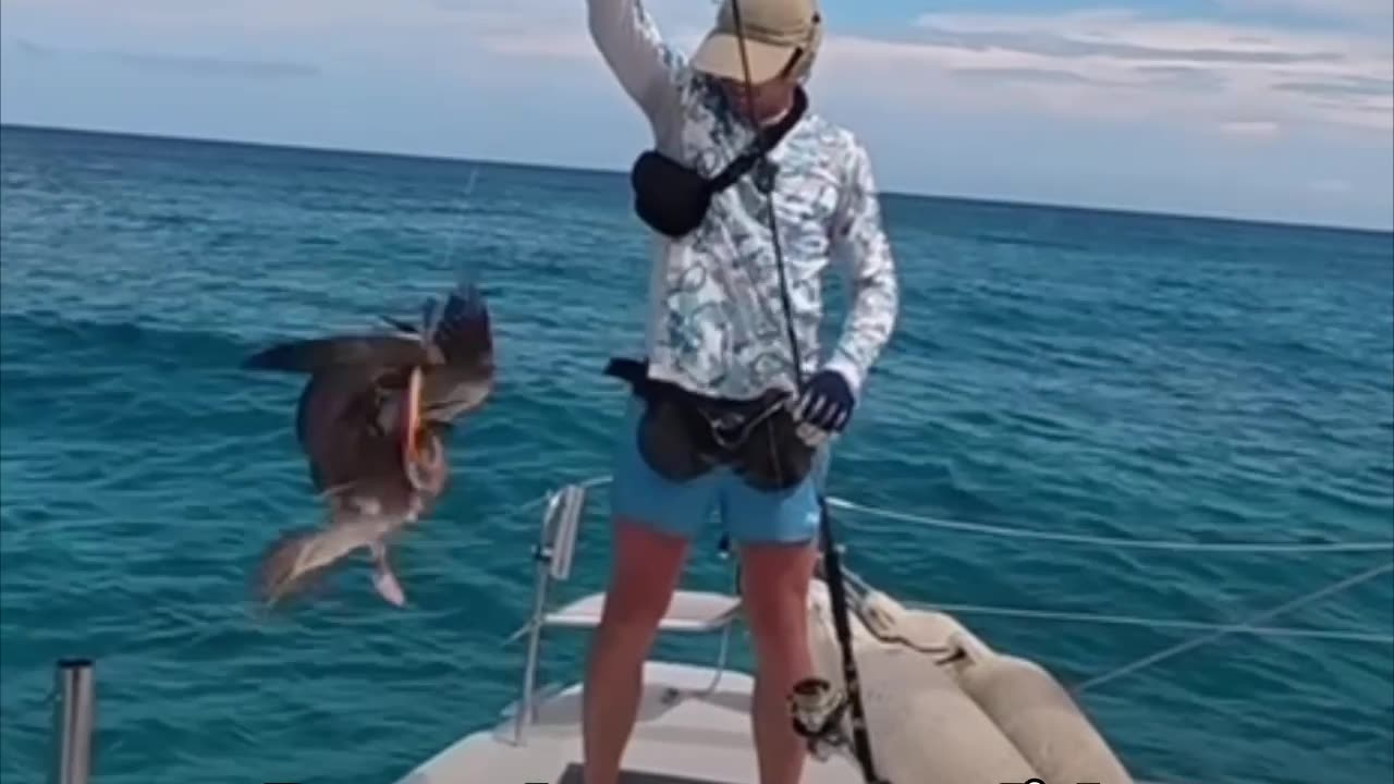 Captura inesperada durante sesión de pesca