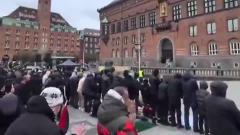 Islamic power demonstration in Copenhagen, Denmark. Europeans must wake up.