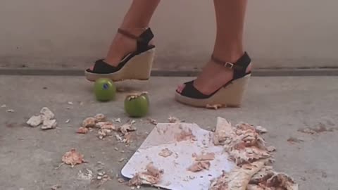 Wedge Heels Trample Pizza & Apples
