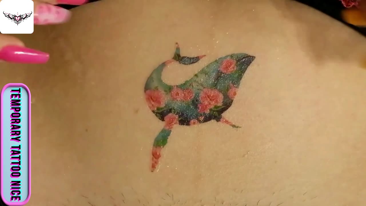colorful whale tattos#temporarytattoo #temporarytattoos #temporarytattosticker