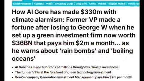 Al Gore, um dos personas para a farsa das mudanças climáticas