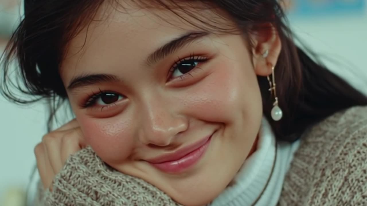 The video is made with AI, it may be artificial