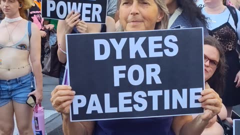 Dykes for Palestine. 33rd Annual NYC Dyke March.