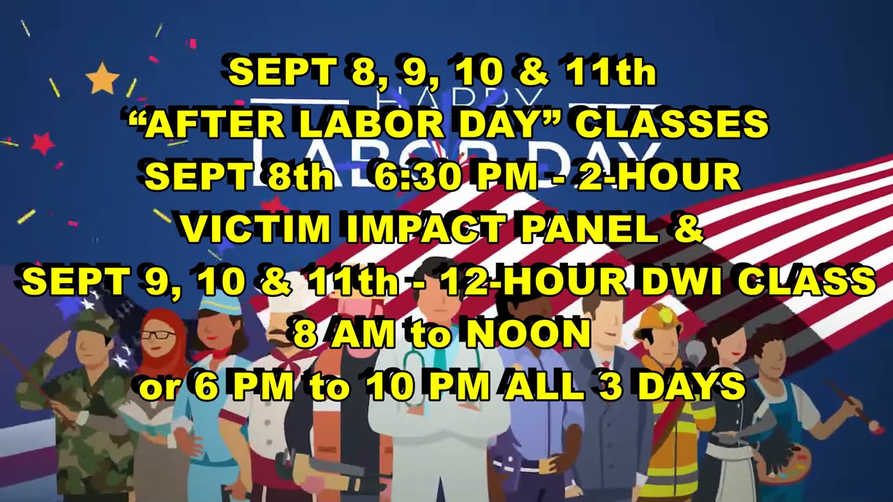 AES AFTER LABOR DAY CLASSES