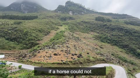 Horse Road on the Ha Giang Loop in Vietnam
