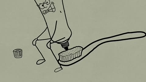 Animation - How to Properly Squeeze Toothpaste? How to Properly Squeeze Toothpaste! #animation