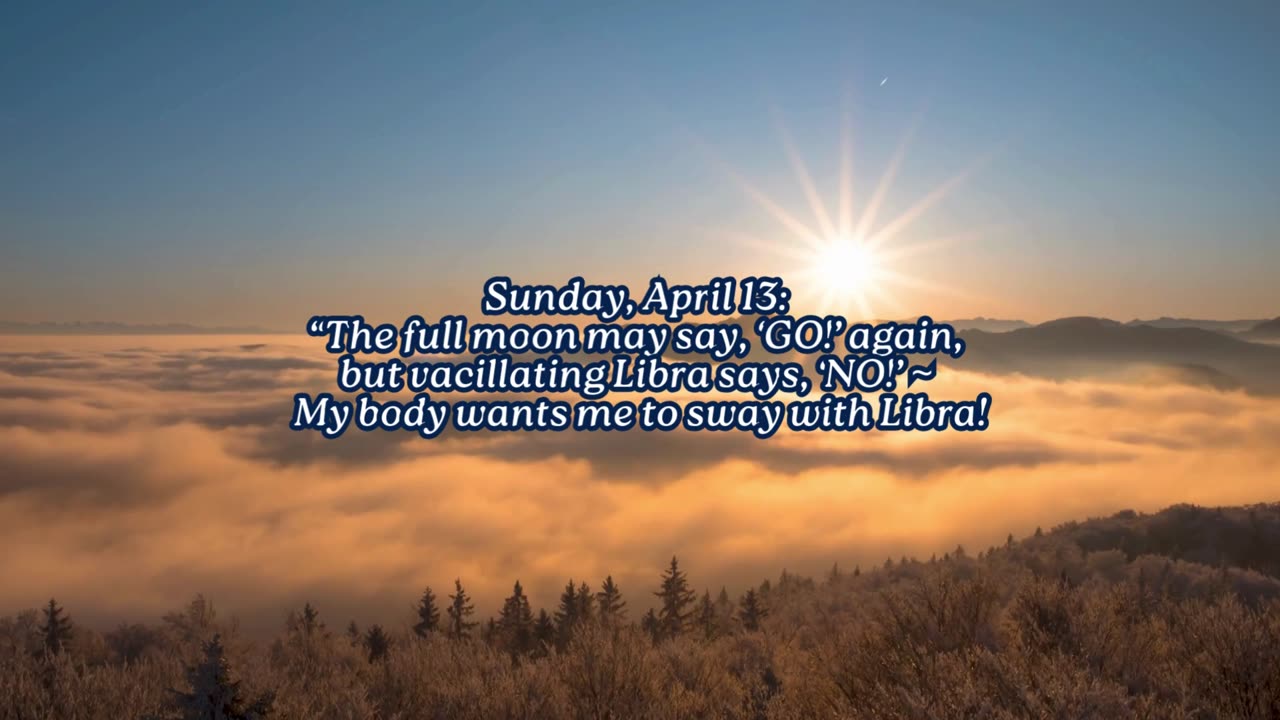 Full Moon Dance! ~ Sunday, April 13, 2025 ~ Numerology @ a Glance