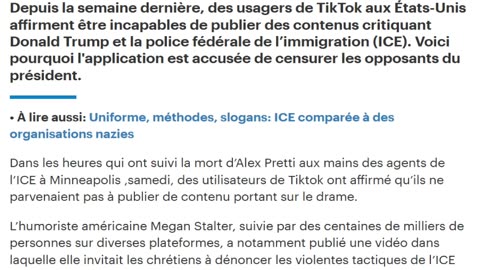 TOTALE CENSURE DE TIK TOK POUR TRUMP ET IS-RA-HELL