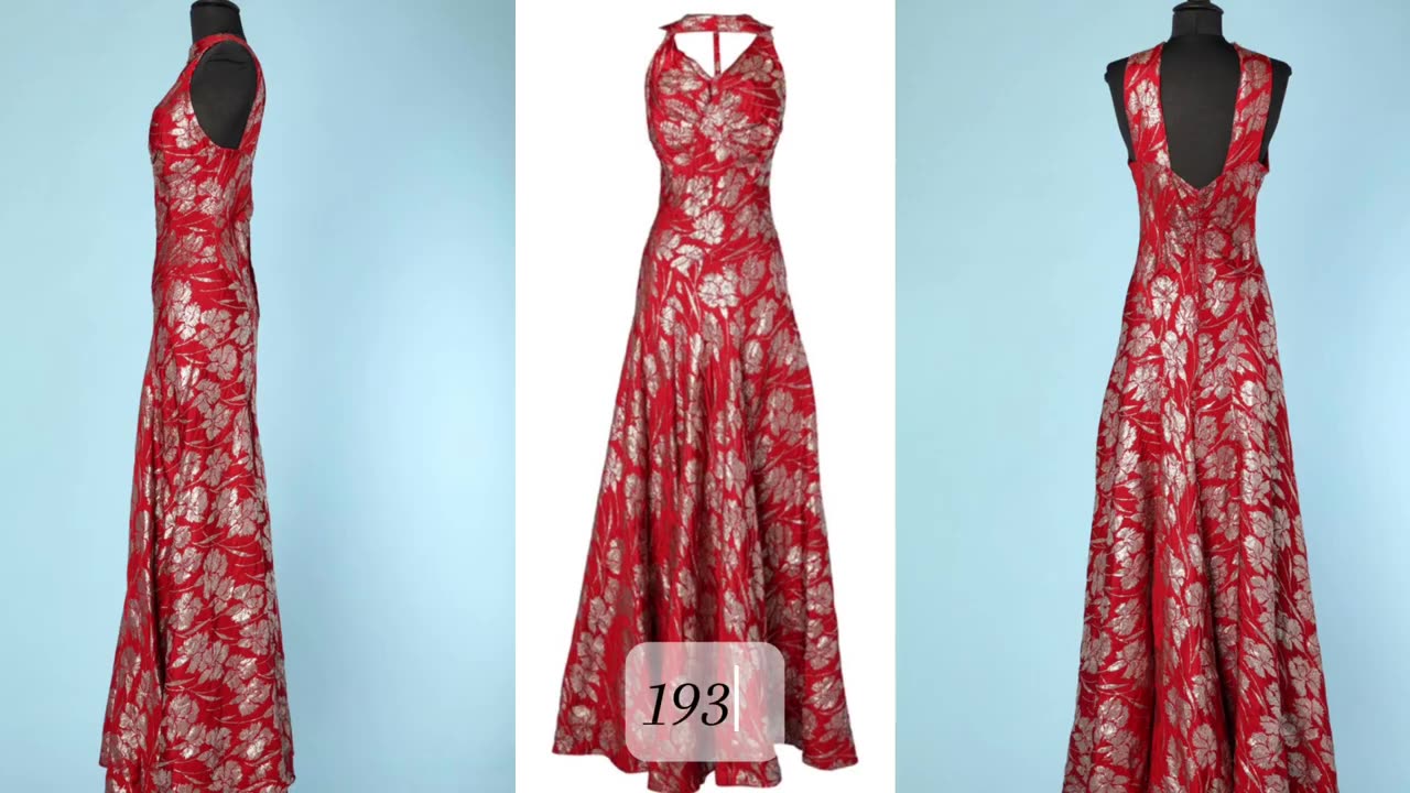 100 Red Dresses one for every year in the 1900s