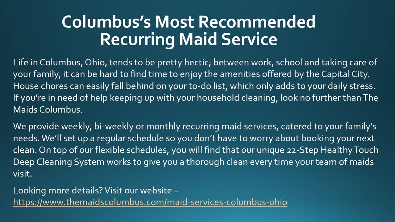 Cleaning Company Columbus Ohio