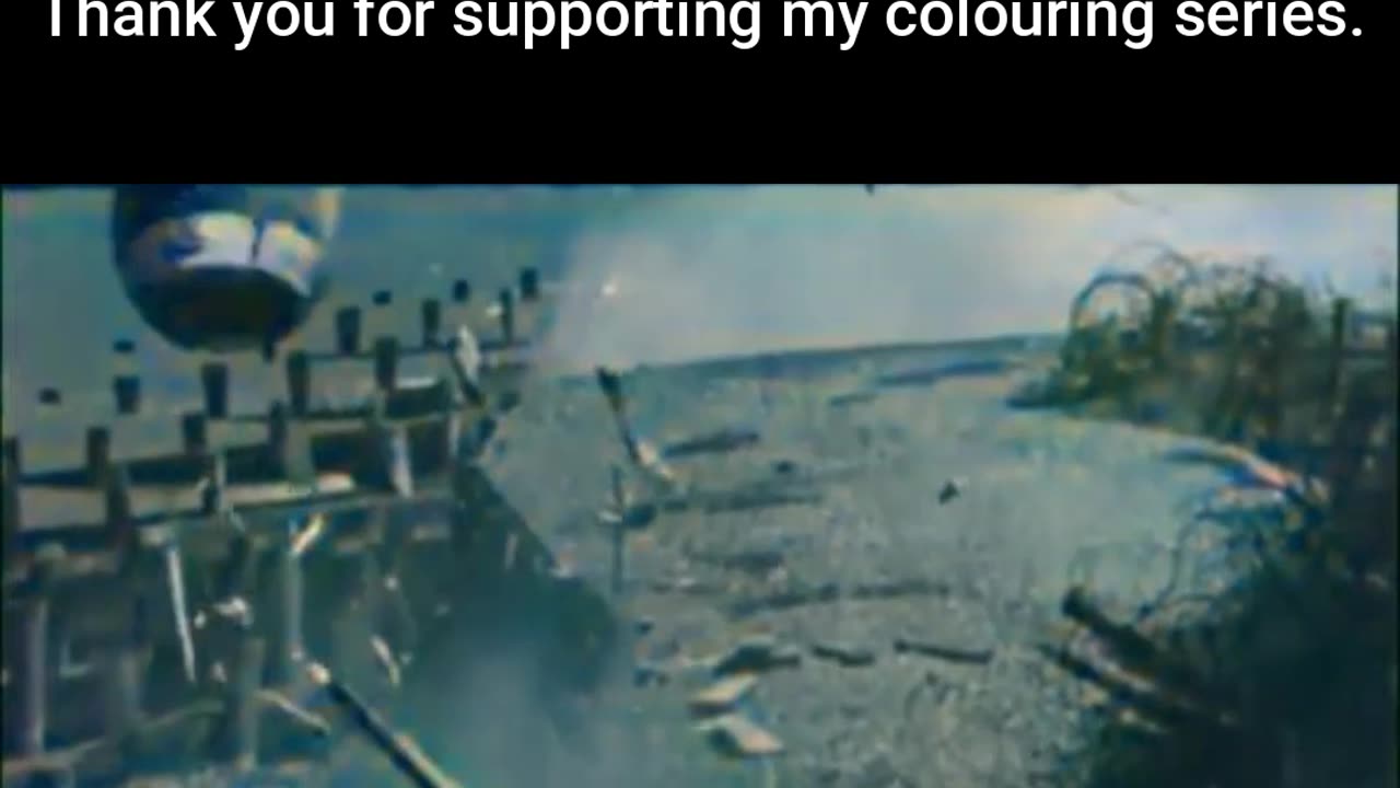 British Bouncing Bomb Test Near Miss #ColourisedHistory