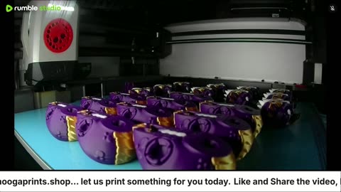 Purple and Gold Mini Quackin Heads and bodies