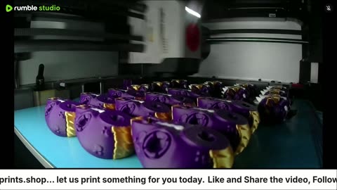 Purple and Gold Mini Quackin Heads and bodies