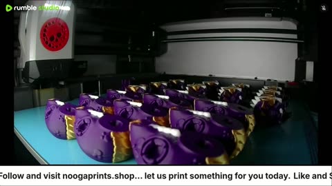 Purple and Gold Mini Quackin Heads and bodies