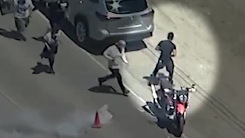 ANTI ICE protestor appears to draw a weapon and shoot at federal ice agents
