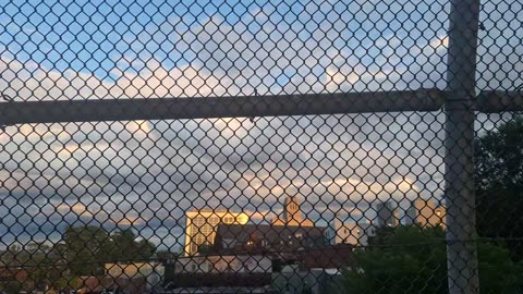 A layer of "clouds" in the atmosphere